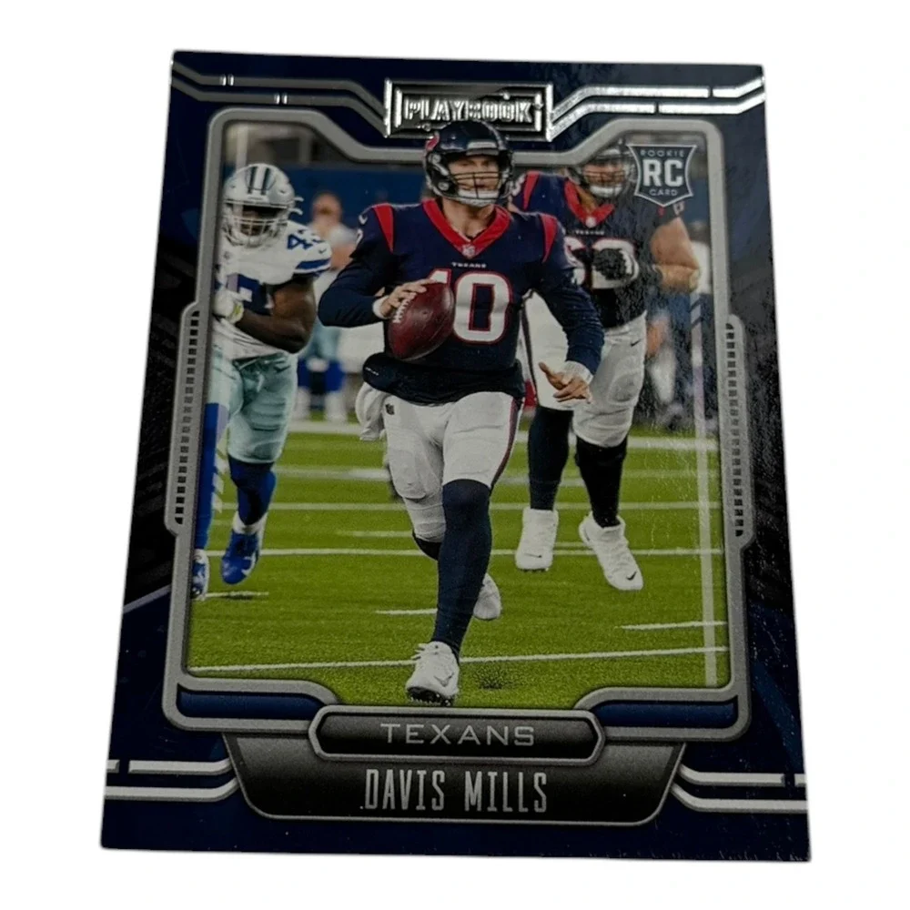 2021‎ Panini Playbook Davis Mills Houston Texans Rookie Card RC #123 Football